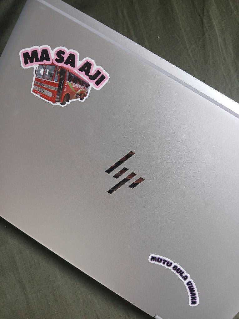 MA SA AJI Stationery Sticker
