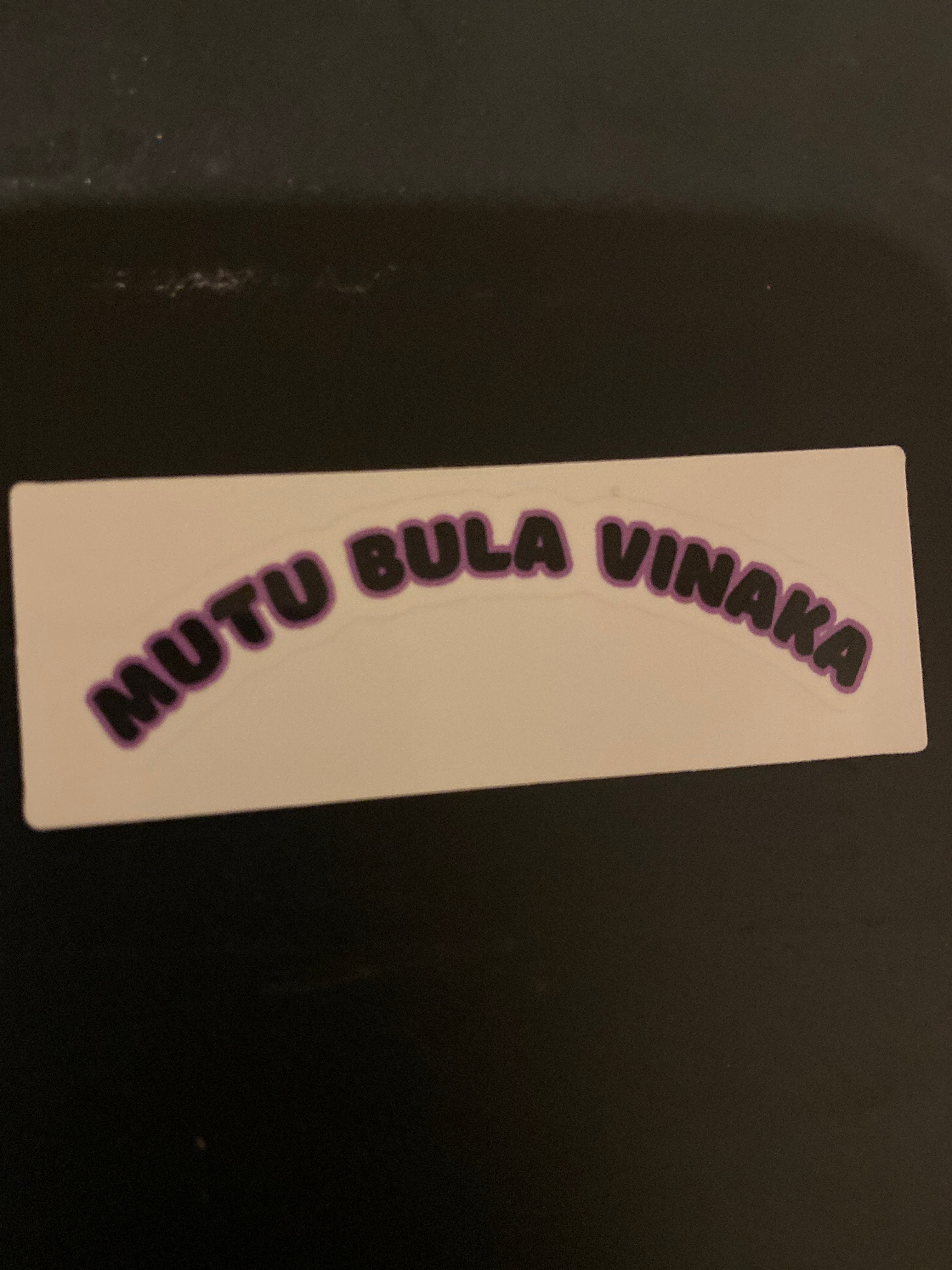 Mutu Bula Vinaka Stationery Sticker