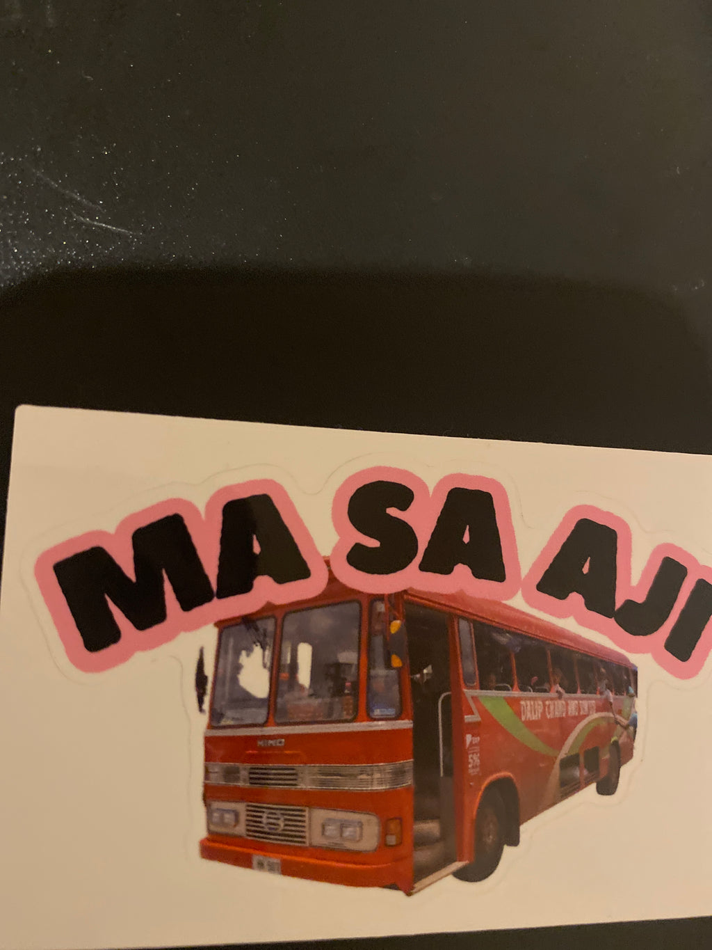 MA SA AJI Stationery Sticker